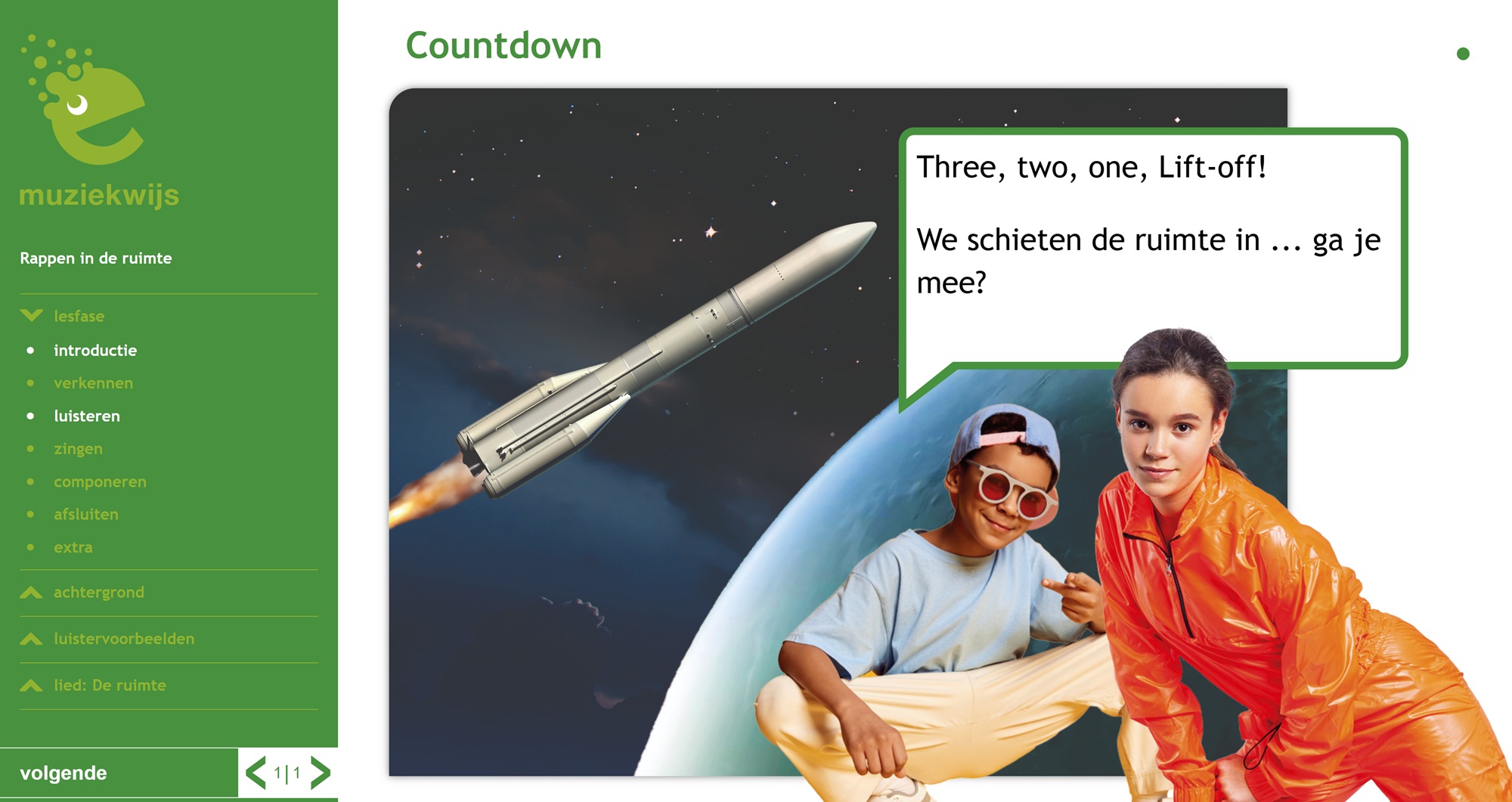 Rappen in de ruimte