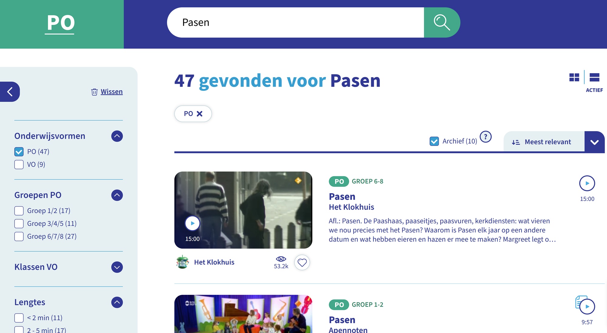 Bekijk de beeldbankfilmpjes