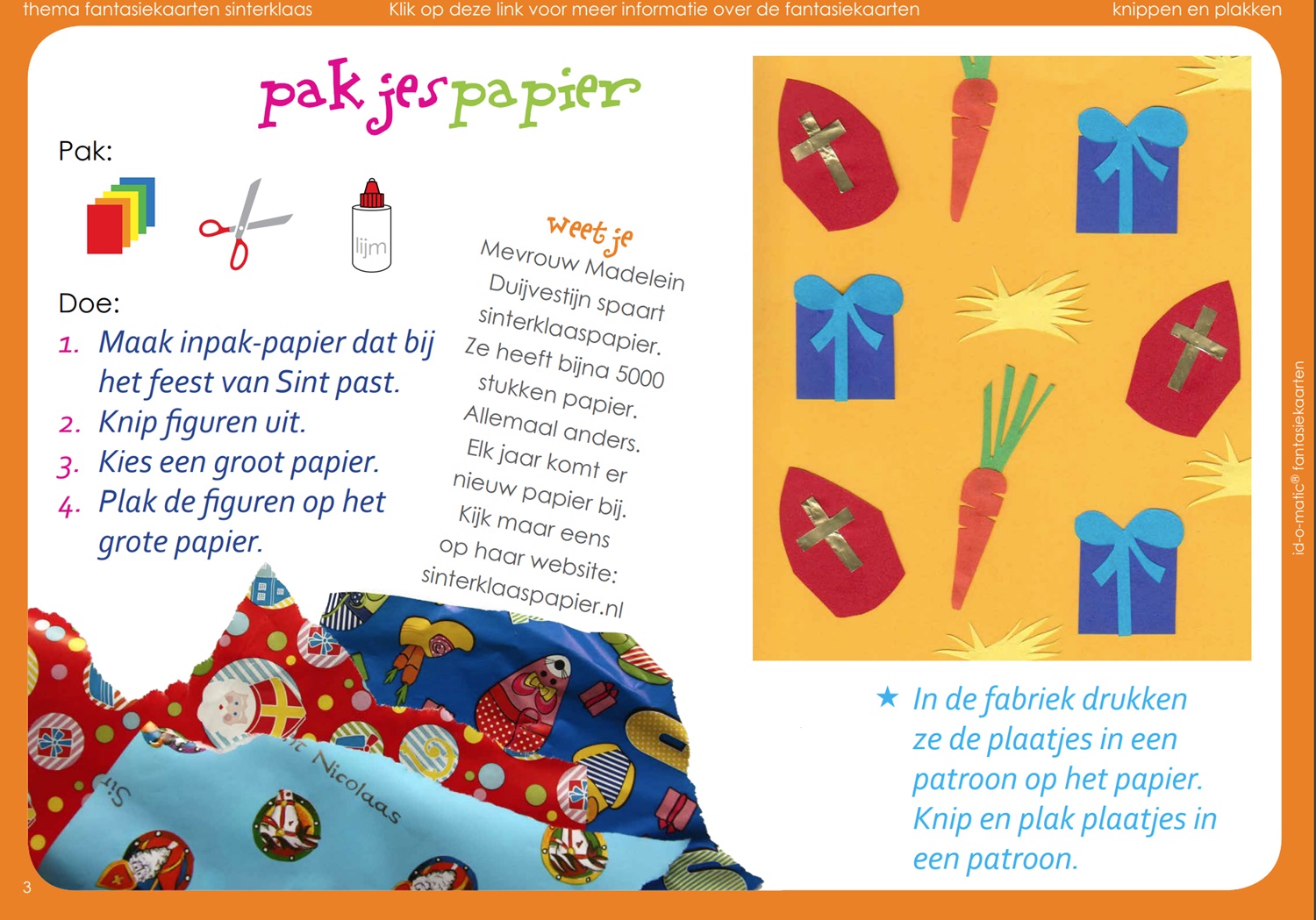 Fantasiekaart Sinterklaas