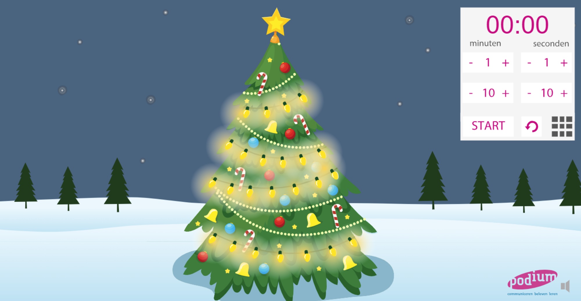 Timer - kerstboom