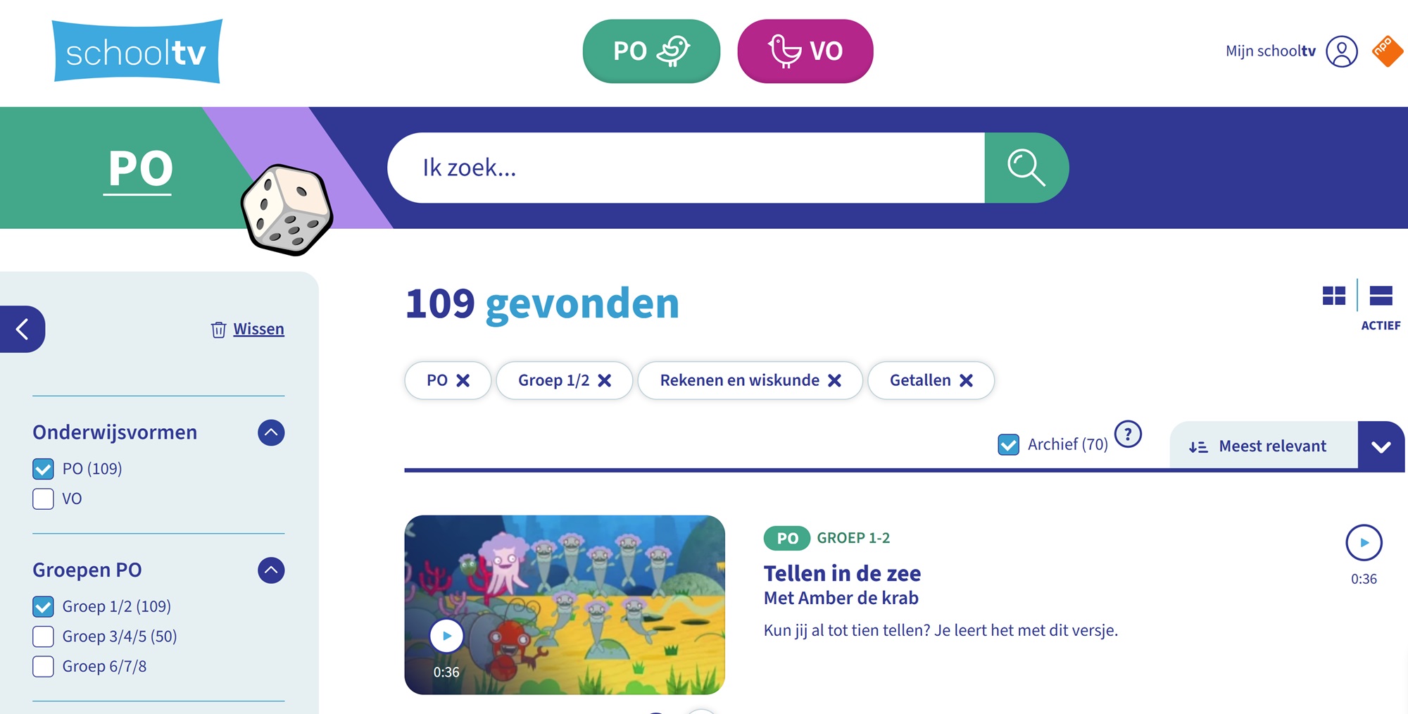 Rekenfilmpjes voor groep 1-8