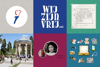 Wij zijn vrij. Interactieve website met verhalen over onvrijheid en vrijheid.