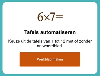 Rekenrijtjes - werkbladen maken