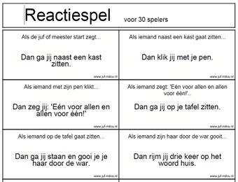Maak zelf een reactiespel