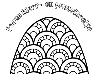 Pasen kleur- en puzzelboekje