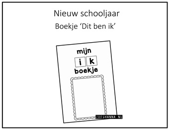 Dit ben ik boekje - juf Shanna