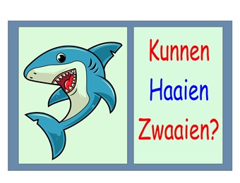 Kunnen haaien zwaaien?
