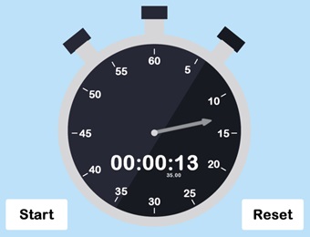 Stopwatch van Meester Dennis